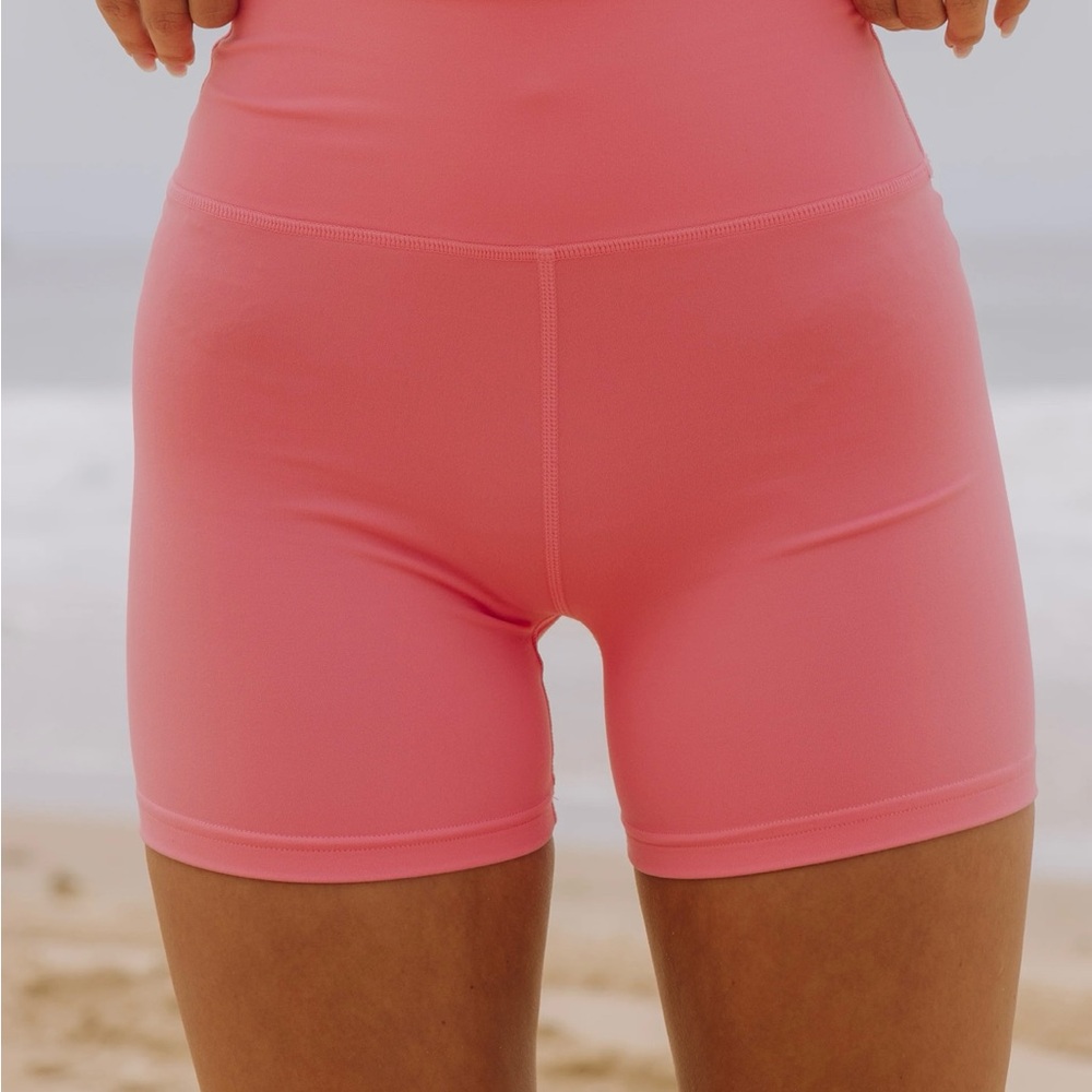 Women's Pink High-Waisted Shorts